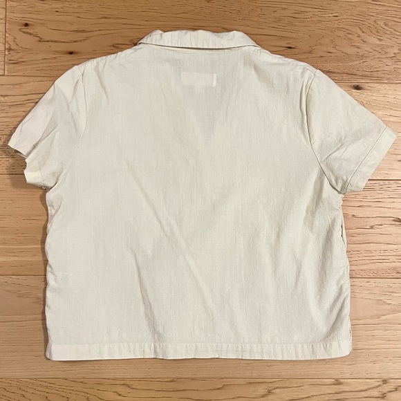 Tradlands Coast Camp Shirt Crinkle Cotton - Birch / S - Picture 6 of 8